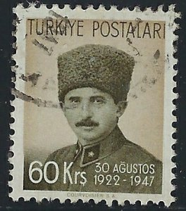 Turkey 955 Used 1947 issue (fe9617)