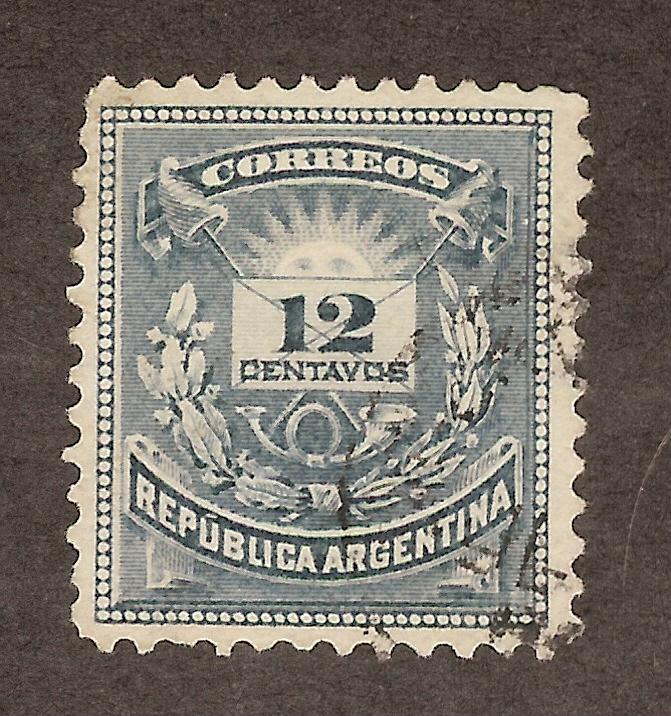 ARGENTINA SC# 54 FINE U 1885