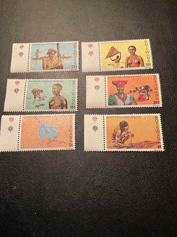 Stamps Botswana Scott #215-20 never hinged