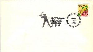 1989 Baseball 150th Anniversary ORCOEXPO Baseball – No Cachet – Aps