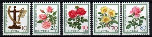 Switzerland # B492 - B496 MNH VF 