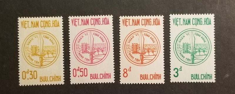 Viet Nam South Scott 211-214 MNH OG 1963 Common defense effort MINT Set z4097 