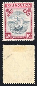 Grenada SG163c 10/- Slate blue and bright carmine Perf 12 M/M Cat 750 pounds