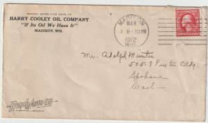 U.S Scott 332A used on cover