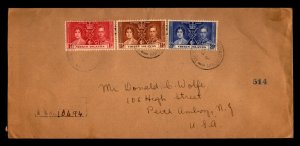 Virgin Islands 1937 - Registered Mail - F27954 