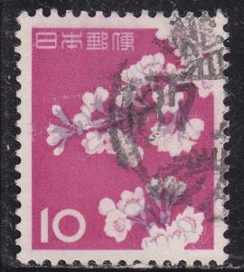 Japan 725 Used 1961 Cherry Blossoms