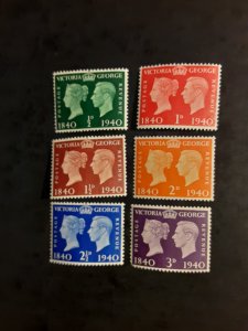+Great Britain #252-257                MH