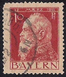 Bavaria #79 10 PF Prince Regent Luitpold Stamp used VF