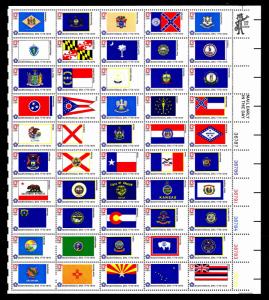 US#1682 State Flags Issue - Sheet of 50 - OGNH - VF - CV$17.50 (ESP#614) 