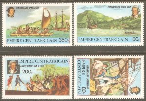 CENTRAL AFRICAN REPL Sc# 341 - 344 MNH FVF Set4 James Cook