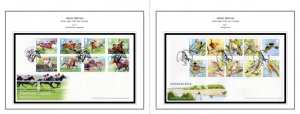 COLOR PRINTED GREAT BRITAIN FDCs 2011-2020 STAMP ALBUM PAGES (325 illust. pages)