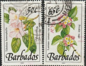 Barbados, #760b/762b Used From 1990