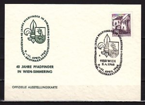 Austria, 1966 issue. Simmering Pathfinders cachet & cancel on Card. ^