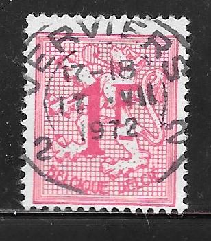 Belgium 420: 1f Lion Rampant, used, VF