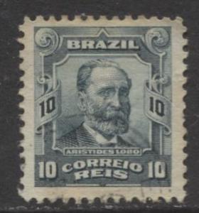 Brazil - Scott 174 - People Definitives Issue -1906 - Used - Single 10r Stamp