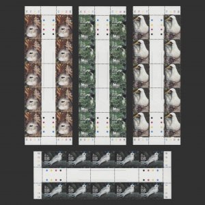 Pitcairn Islands 1995 (MNH) Birds gutter traffic light/plate blocks ––