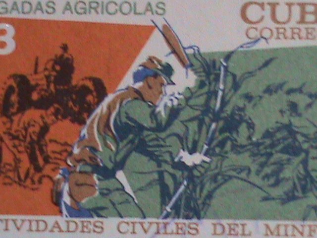 ​CUBA-1968-SC#1377 ACTIVITIES OF CIVILIAN-USED VERY FINE WE SHIP TO WORLDWIDE