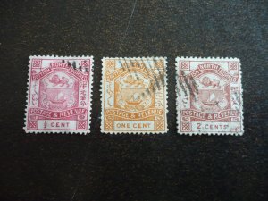 Stamps - North Borneo - Scott# 25-27 - Used Part Set of 3 Stamps