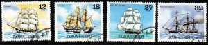 SAMOA SG584/7 1981 SAILING SHIPS  USED