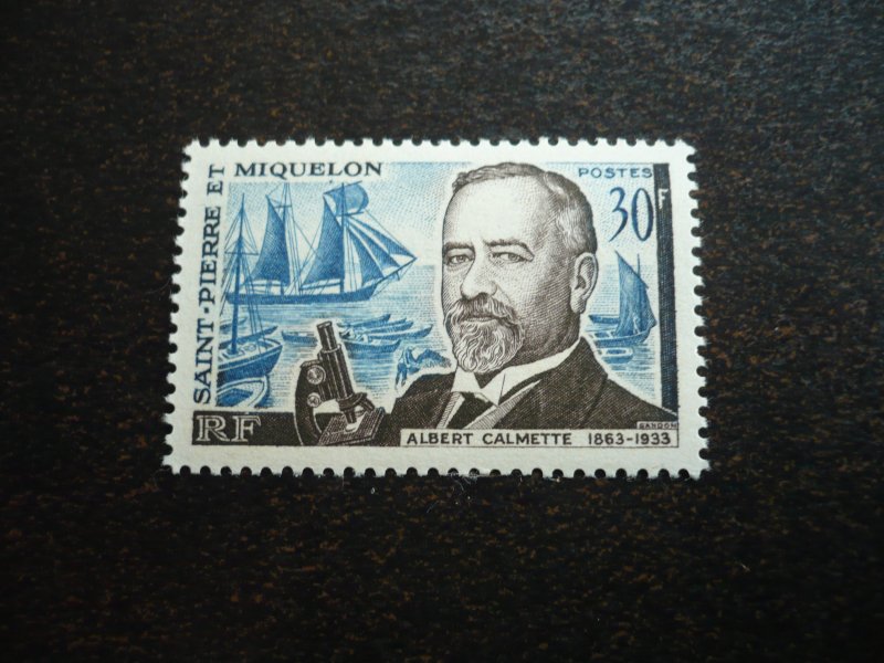 Stamps - St. Pierre & Miquelon - Scott# 366 - Mint Never Hinged Set of 1 Stramp