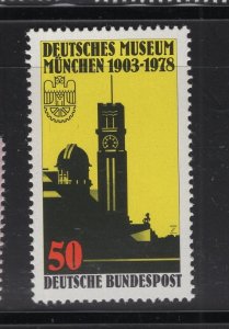 Germany #1269  (1978 Munich Natural Science Museum issue) VFMNH CV $0.60