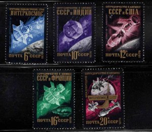 Russia Scott 4489-4493 MNH** Space stamp set