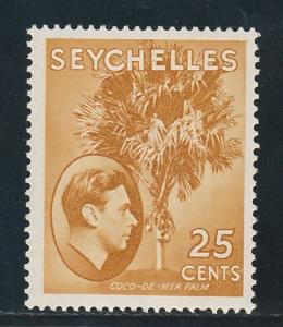 SEYCHELLES 1938 KGVI PICTORIAL 25C