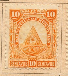 Honduras 1890 Early Issue Fine Mint Hinged 10c. NW-11875 