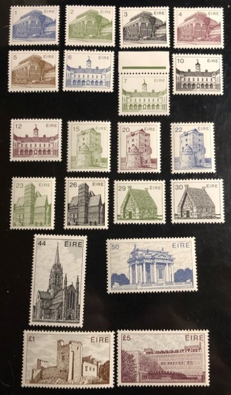 Ireland Scott# 537-556 VF NH Unused set Cat. $52.50