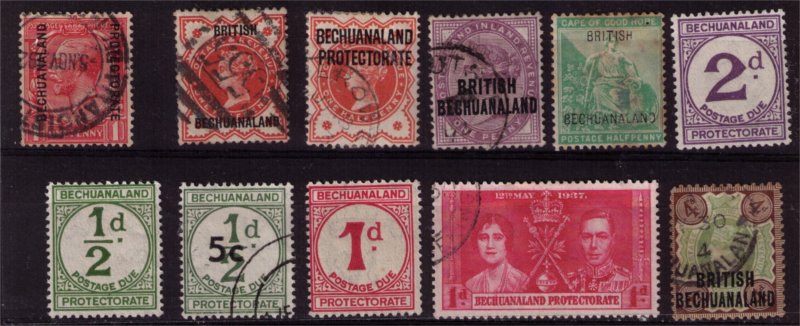 BECHUANALAND - Classic Lot including QV SG64 4d 1897