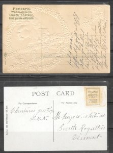 2 Used Postal Cards Collection / Lot (my1528)