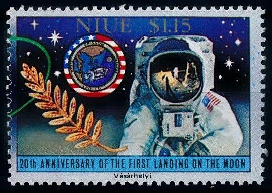 [65058] Niue 1989 Space Travel Weltraum Astronaut From Sheet MNH