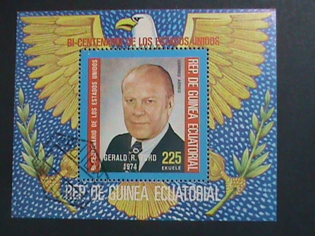 GUINEA EQUATORIAL 1974-BICENTENARY OF AMERICAN REVOLUTIONARY-PRESIDENT FORD