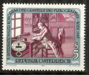 Austria 1987 International Congress of Engravers and Flexographers Mi. 1888 MNH