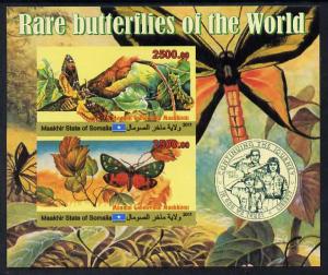 Maakhir State of Somalia 2011 Rare Butterflies #2 (with S...