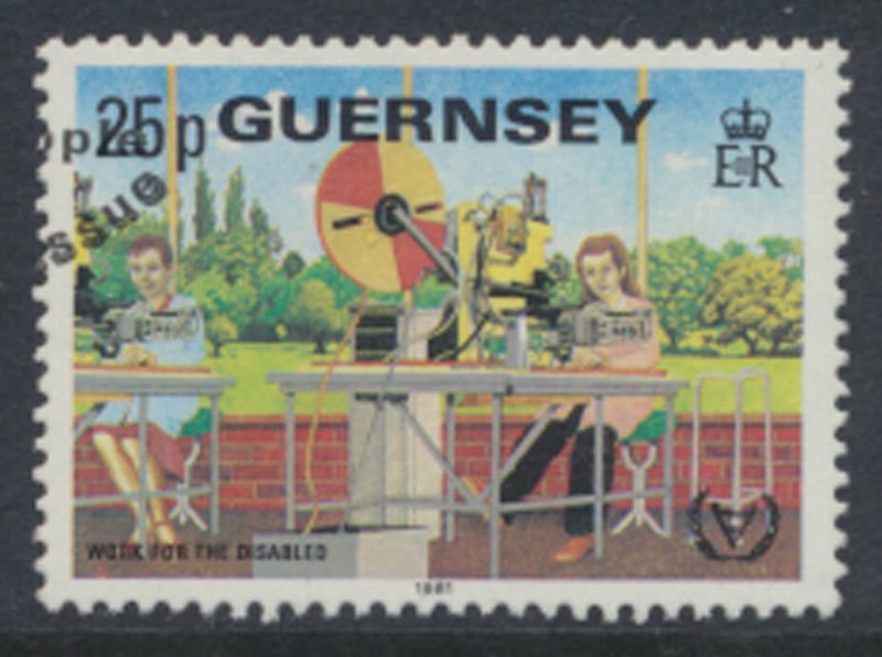 Guernsey  SG 248  SC# 235  Disable Year First Day of issue cancel see scan