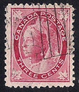 Canada #69 2 cents FANCY CANCEL Victoria Stamp used F-VF