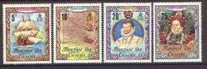 TRISTAN DA CUNHA - 1981 - Sir Francis Drake - Perf 4v Set - Mint Never Hinged