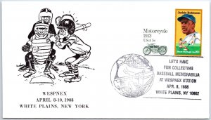 US SPECIAL EVENT COVER COLLECT BASEBALL MEMORABILIA WESPNEX WHITE PLAINS NY 1988