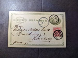1899 Japan Postcard Cover Tokyo to Hamburg Germany