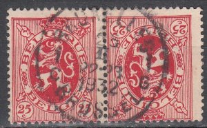 belgium  scott no 204a used