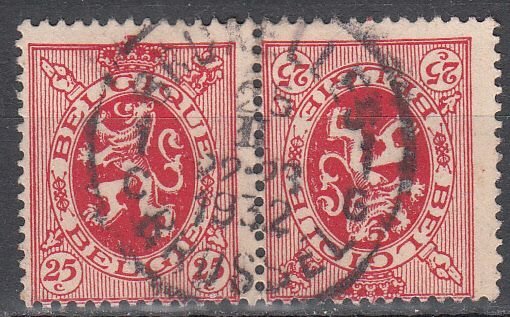 belgium  scott no 204a used