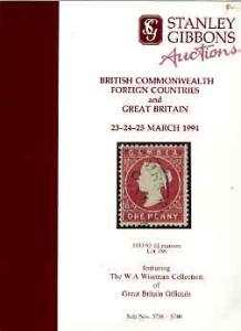 Auction Catalogue - Great Britain - Stanley Gibbons 23-5 ...