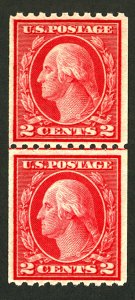 U.S. #488 MINT LINE PAIR OG HR