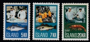 Iceland # 435-437, Fishing Industry - Canning, Mint NH