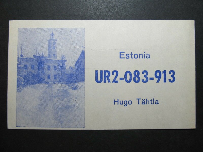 5715 Amateur Radio QSL Card Viljandi Estonia