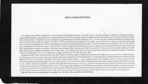 2784a Sign Language, FDC pair Artmaster