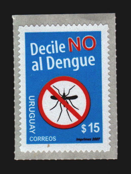 Mosquito insect health Dengue disease medical URUGUAY #2192 self-adhesive stamp 