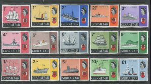 Gibraltar QEII 1967 set unmounted mint NH