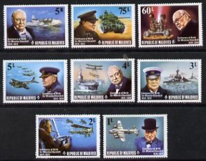 Maldive Islands 1974 Churchill Birth Centenary perf set o...